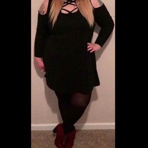 Cutout black dress